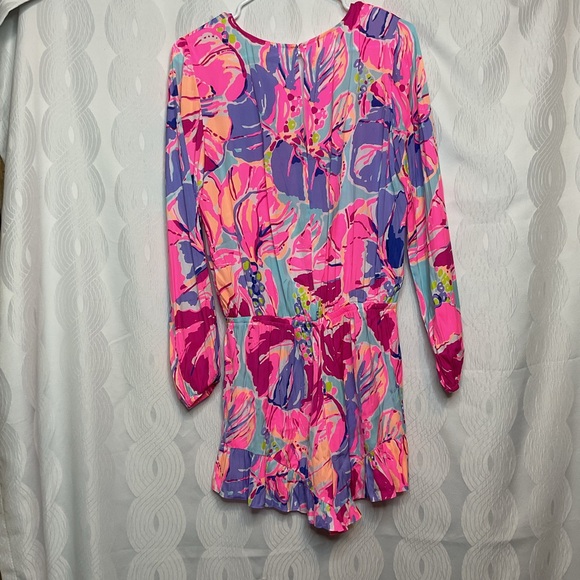 Lilly Pulitzer Fanning Romper Multi Jam Out Print Small 23972 - Picture 7 of 11